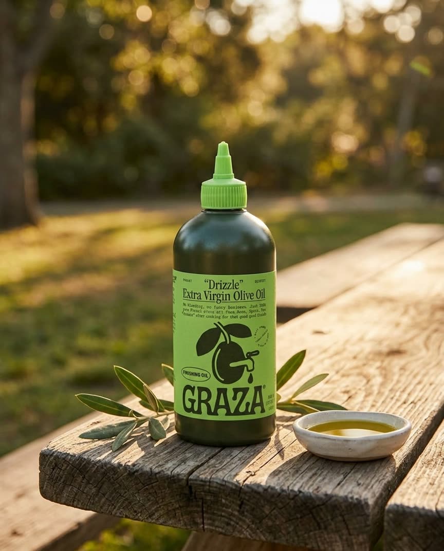 Remixed: Outdoors on a picnic table at golden hour